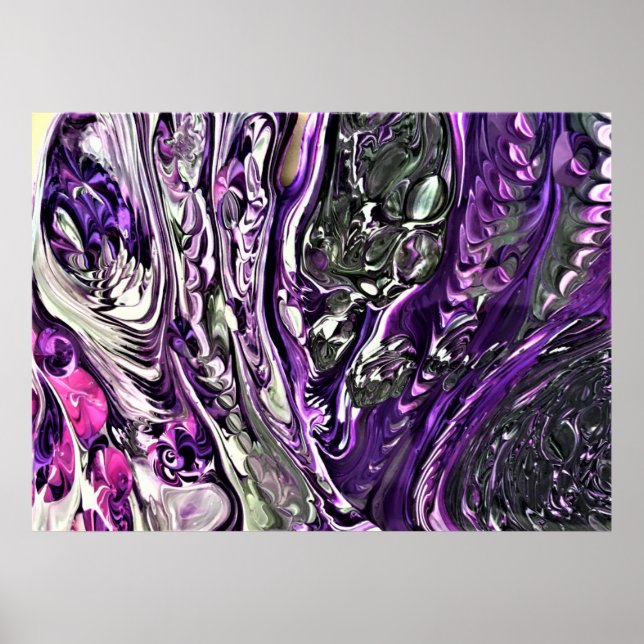 Poster Estudo de cor abstrato 388, (Frente)