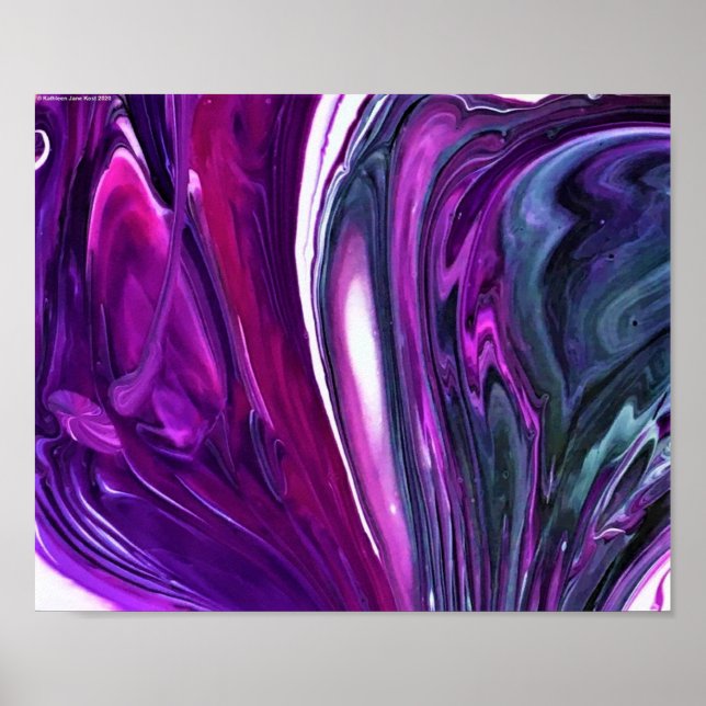 Poster Estudo de cor abstrato 397, (Frente)