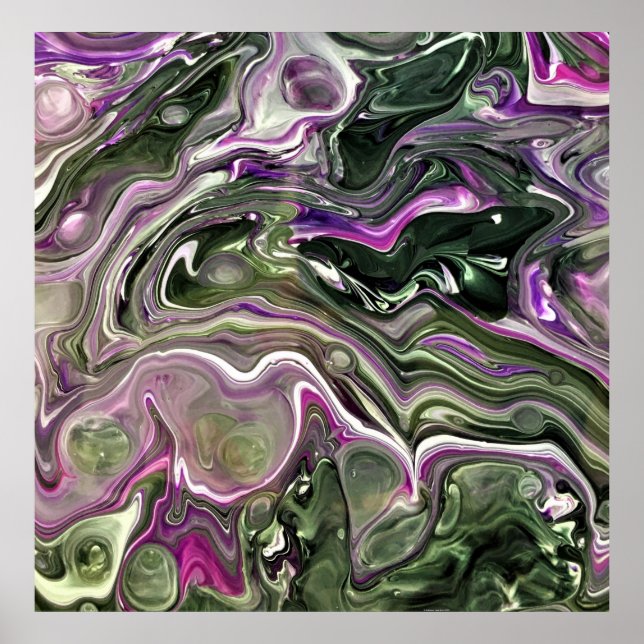 Poster Estudo de cor abstrato 414, (Frente)