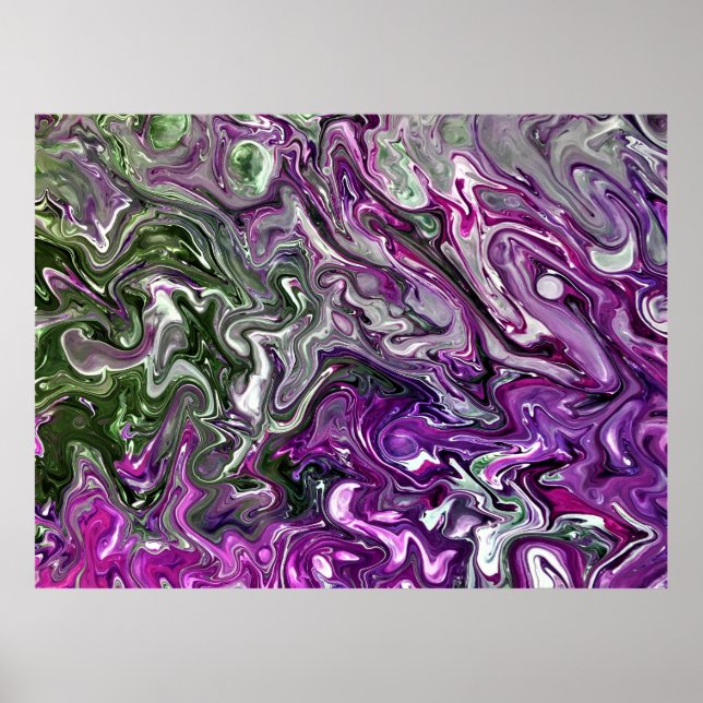 Poster Estudo de cor abstrato 427, (Frente)