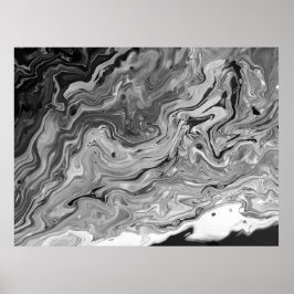 Poster Estudo de cor abstrato 442/Noir,