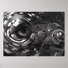 Poster Estudo de cor abstrato 443/Noir,