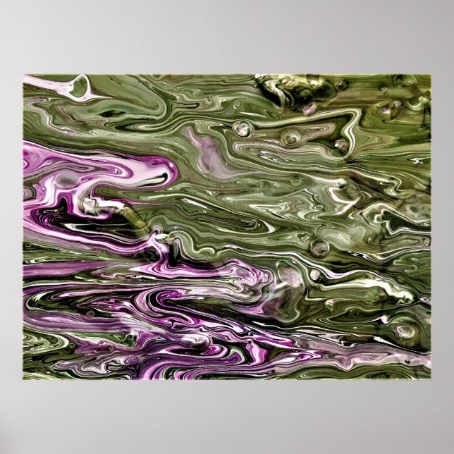 Poster Estudo de cor abstrato 448, (Frente)