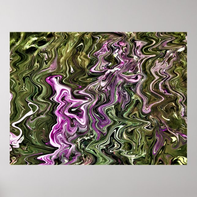 Poster Estudo de cor abstrato 449, (Frente)