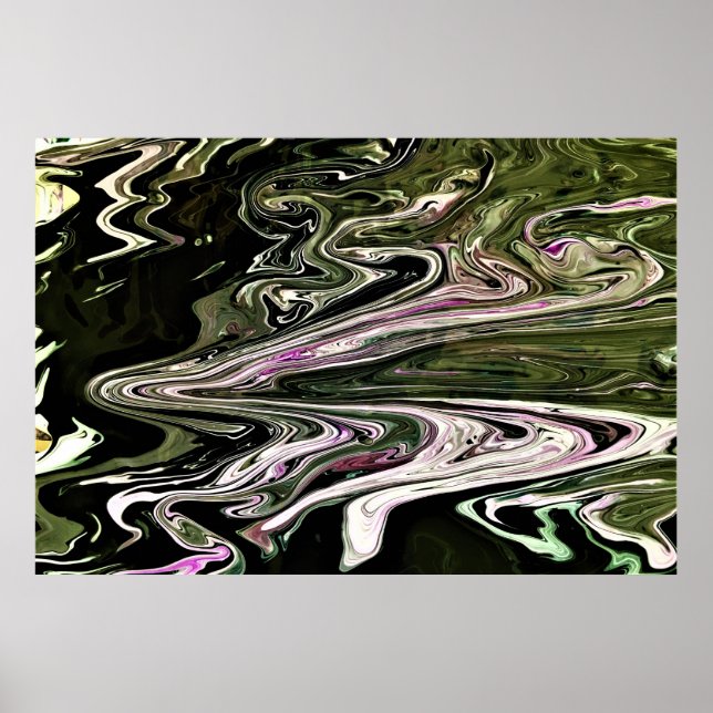 Poster Estudo de cor abstrato 455, (Frente)