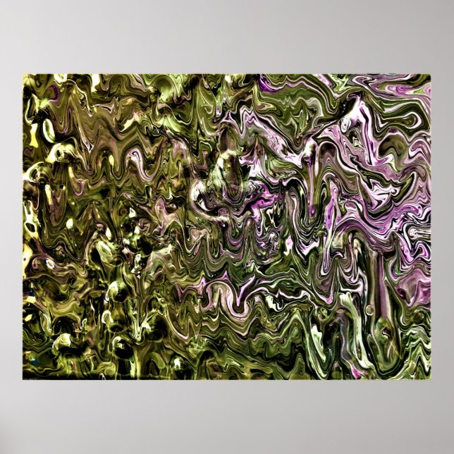 Poster Estudo de cor abstrato 462, (Frente)