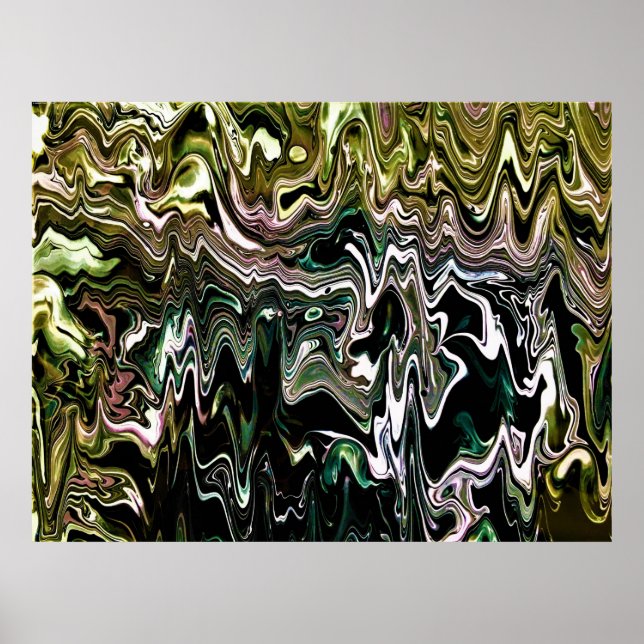 Poster Estudo de cor abstrato 477, (Frente)