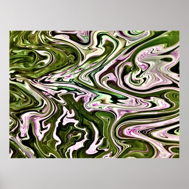 Poster Estudo de cor abstrato 480, (Frente)