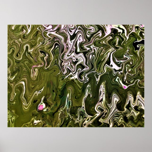 Poster Estudo de cor abstrato 483, (Frente)