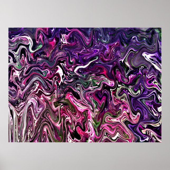 Poster Estudo de cor de abstrato 191 (Frente)