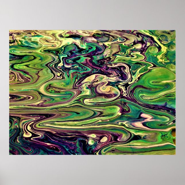 Poster Estudo de cor de abstrato 299, (Frente)