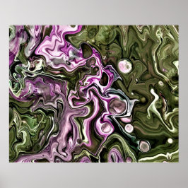 Poster Estudo de cor de abstrato 444,