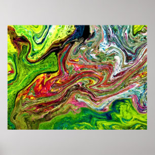 Poster Estudo de cor de abstrato 52,