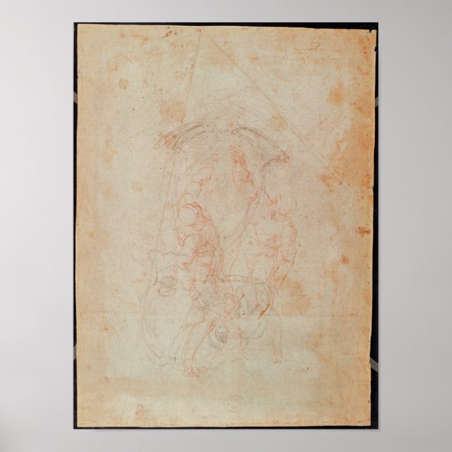 Póster Estudo de dois homens (Frente)