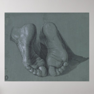 Póster Estudo de dois pés por Albrecht Durer