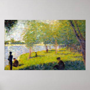 Poster Estudo de Georges Seurat para um La Jatte