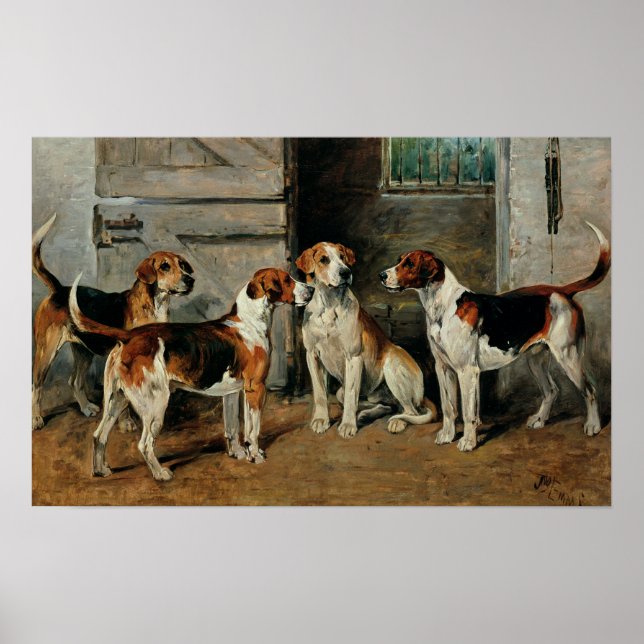 Póster Estudo de Hounds (Frente)