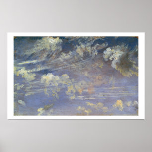 Póster Estudo de nuvens de cirro