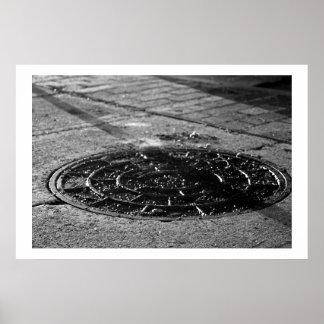 Póster Estudo de Textura de Sightwalk Noturno