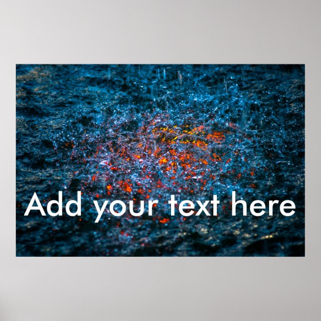 Poster Estudo Em Aquarela - Laranja (Frente)