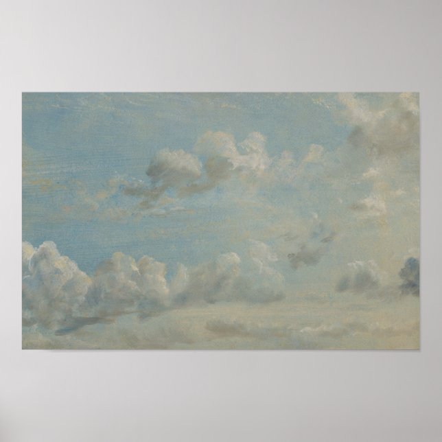 Poster Estudo em Nuvem - John Constable (Frente)