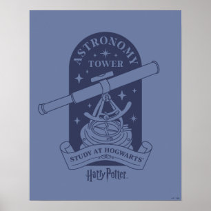 Poster Estudo na Torre Astronômica HOGWARTS™