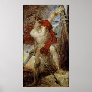Póster Estudo para a coragem Gaulish, c.1830-32