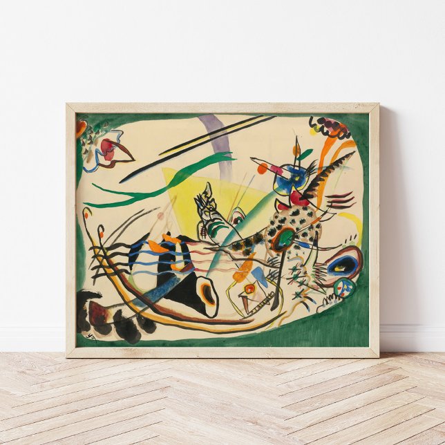 Poster Estudo para a fronteira verde | Kandinsky (Criador carregado)