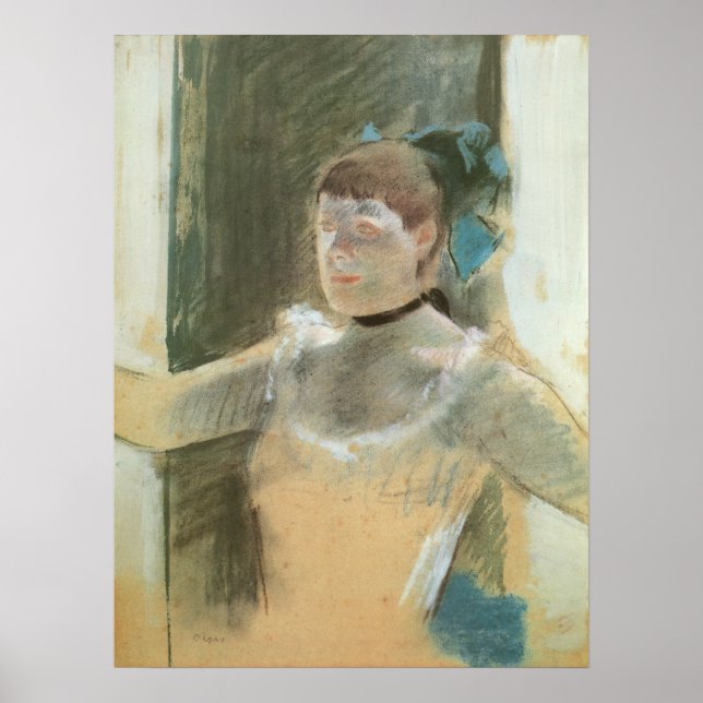 Poster Estudo para Busto de uma Dançarina de Edgar Degas (Frente)