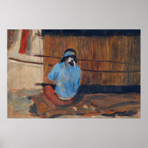 Poster Estudo para Hopi Weaver por Maynard Dixon