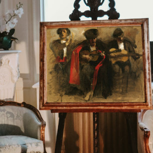 Poster Estudo para músicos sentados, Sargent