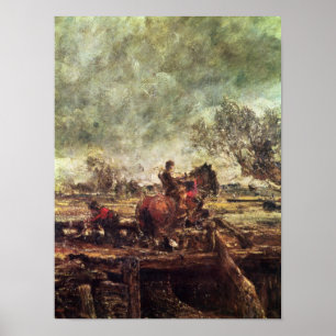 Poster Estudo para o cavalo do pulo