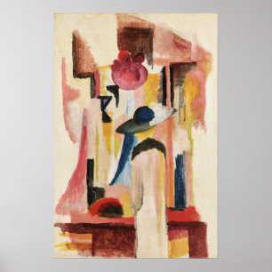 Poster Estudo para Vitrine Brilhante August Macke