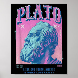 Poster Estudo Plato Pastel Y2k Estoicismo Estético Retroa