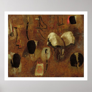 Póster Estudos de Accoutrements militares: um estudo para