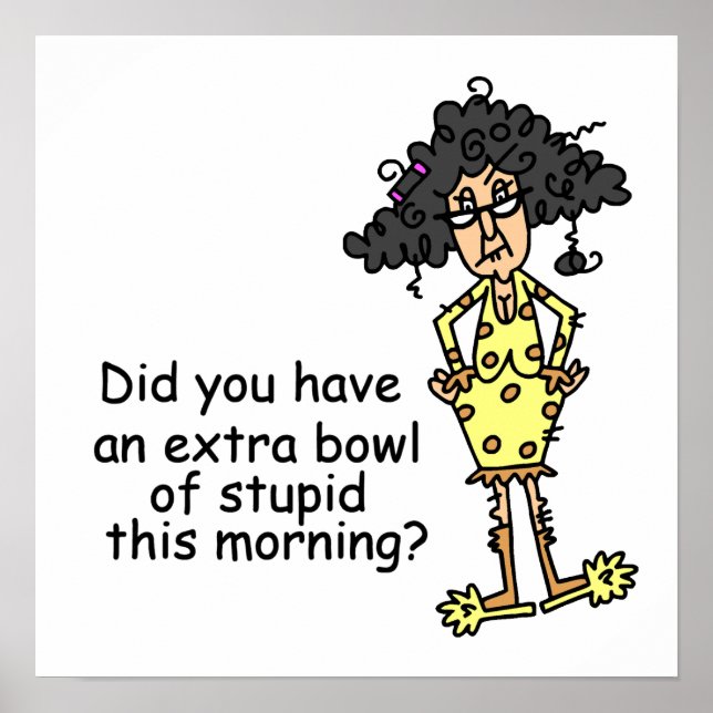 Póster Estupidez Humor (Frente)