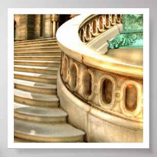Póster Etapas da biblioteca