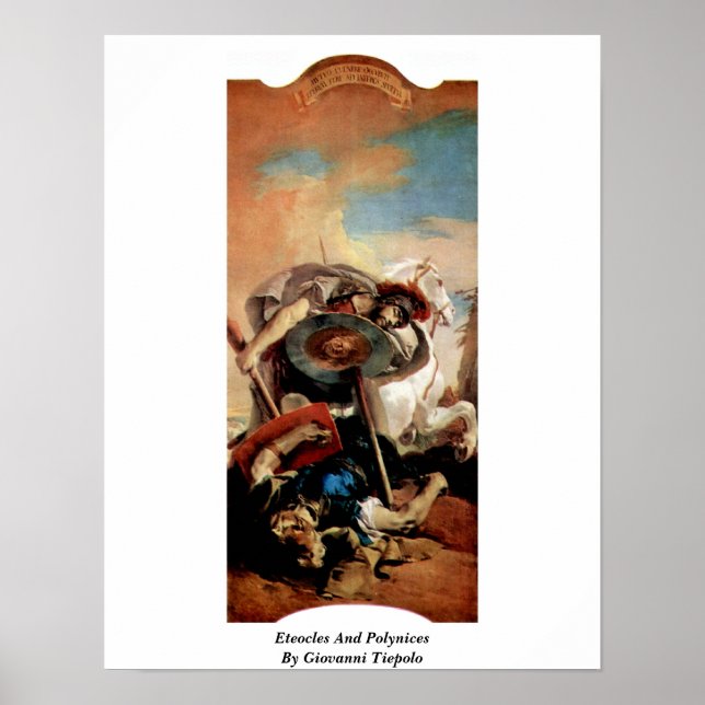 Poster Éteóculos E Polínicos De Giovanni Tiepolo (Frente)