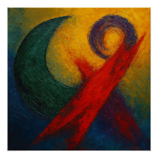 Póster Eternal Resonance: The Cycle of Kutani Abstract