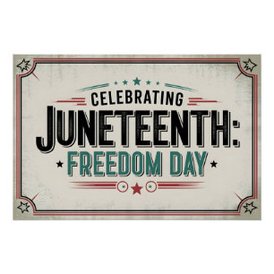 Póster Eterno 11 de junho Celebrando o Dia da Liberdade