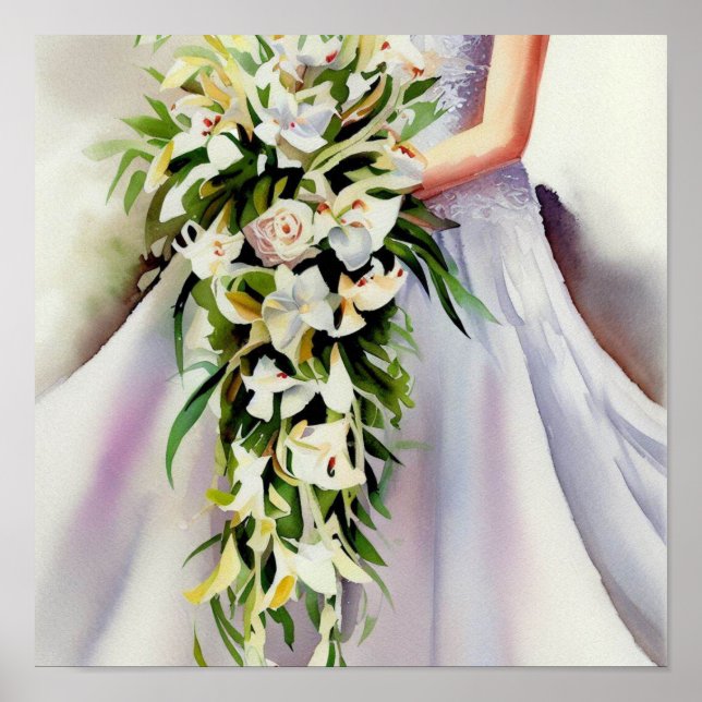 Poster Eterno Beauty, Bridal Cascading Buquê 2, (Frente)