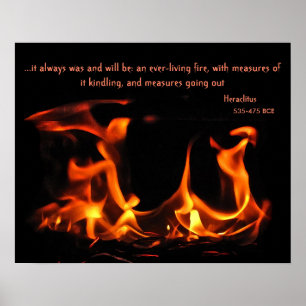 Poster eterno do fogo de Heraclitus