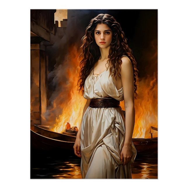 Póster "Eterno Helen: Catalisador de Troy" (Frente)