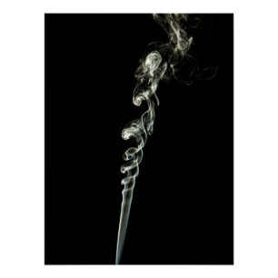 Póster Ethereal Dance of Incense Smoke