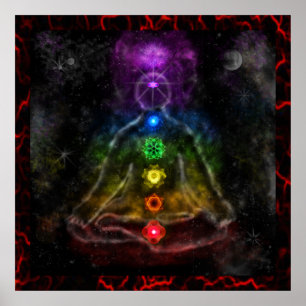 POSTER ETHERIC AURA CHAKRA