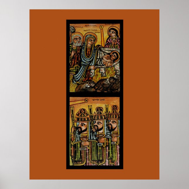 Poster Ethiopian Nativity Icon (Frente)
