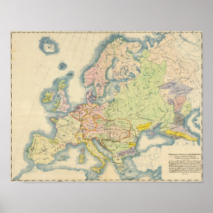 Póster Ethnographic map of Europe