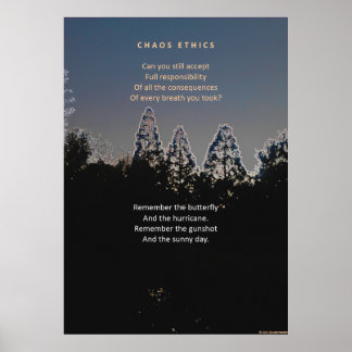 Poster Ética e efeito borboleta