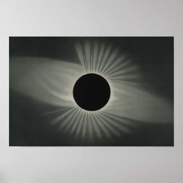Poster Etienne Leopold Trouvelot - Eclipse Total (Frente)