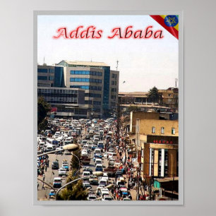 Poster Etiópia - Addis Ababa - Centro de Busca -